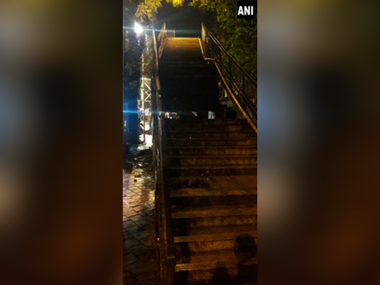 One injured after portion of staircase caves in near Charni Road station in Mumbai One injured after portion of staircase caves in near Charni Road station in Mumbai