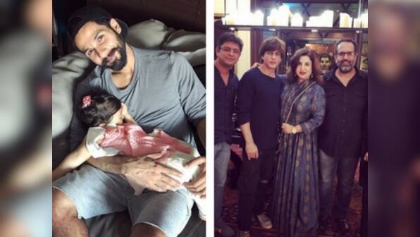 Shahid Kapoor smiles as Misha sleeps; Shah Rukh Khan's filmy get together: Social Media Stalkers' Guide
