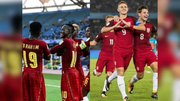 Ghana vs USA, FIFA U-17 World Cup 2017, Football match score: America's Ayo Akinola scores the winning goal