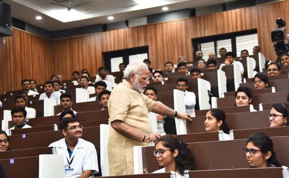 The prime minister also inaugurated the Rs 500 crore GMERS medical college and interacted with the medical students. Twitter@PMOIndia The prime minister also inaugurated the Rs 500 crore GMERS medical college and interacted with the medical students. Twitter@PMOIndia