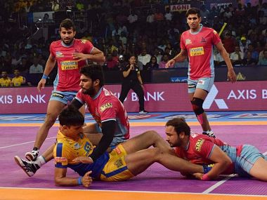 Pro Kabaddi 2018, Jaipur Pink Panthers vs Gujarat Fortunegiants, Highlights: Gujarat clinch fourth win of season Pro Kabaddi 2018, Jaipur Pink Panthers vs Gujarat Fortunegiants, Highlights: Gujarat clinch fourth win of season