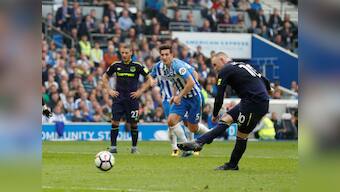 Premier League: Wayne Rooney saves Everton with last gasp penalty against Brighton and Hove Albion