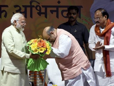 File image of Prime MInister Narendra Modi with BJP chief Amit Shah. PTI