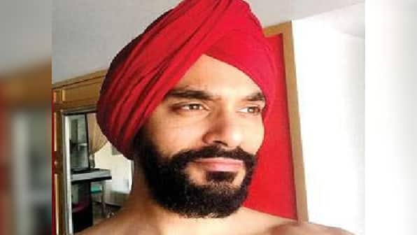 Angad Bedi dons a red turban in his first look from Diljit Dosanjh's Sandeep Singh biopic