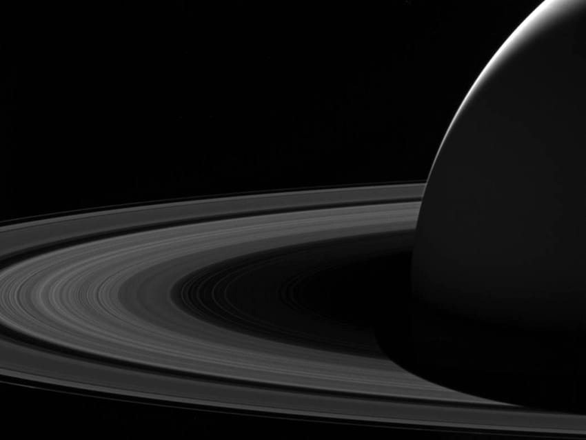 nasa releases image of the dark side of saturn captured by the cassini spacecraft technology news firstpost