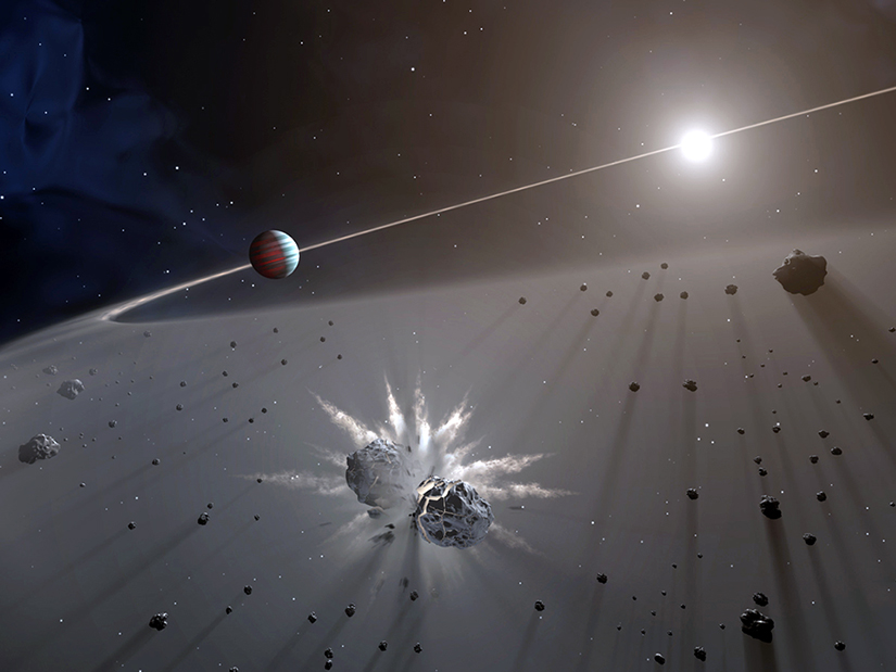 Giant exoplanets more likely to be in orbit around stars with debris disks: Study Giant exoplanets more likely to be in orbit around stars with debris disks: Study