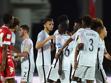 France kicked off their World Cup with a thumping 7-1 win over New Caledonia. Image courtesy: Twitter @FIFAcom