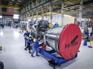 Blue Origin conducts first ever hot-fire test with Blue Engine 4; plans to use it on the New Glenn heavy-lift rocket Blue Origin conducts first ever hot-fire test with Blue Engine 4; plans to use it on the New Glenn heavy-lift rocket