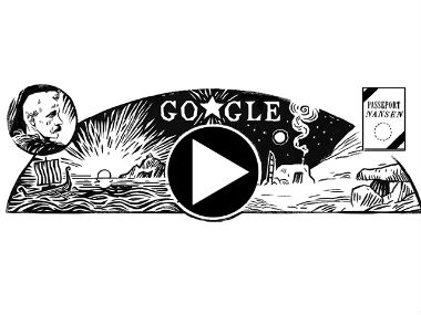 Google Doodle commemorates the 156th birth anniversary of Nobel Peace Prize winner Fridtjof Nansen Google Doodle commemorates the 156th birth anniversary of Nobel Peace Prize winner Fridtjof Nansen