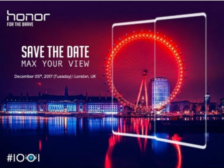 Huawei's Honor send media invites of a bezel-less smartphone release on 5 December in London
