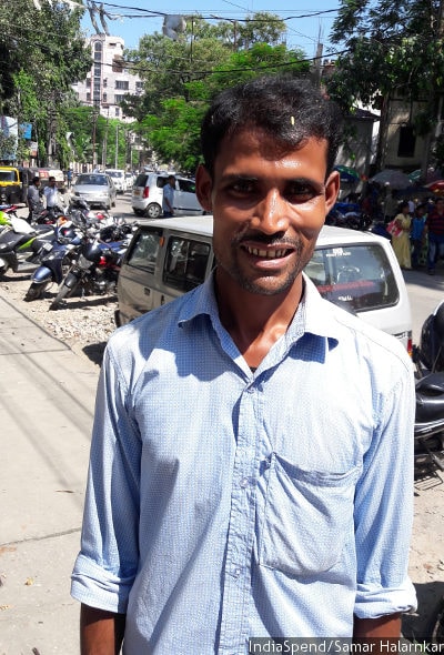 Tuffazul Islam, who cannot remember if he is 34 or 36, spent Rs 1.3 lakh, almost all his savings, in court after local police–he refused them a bribe, he says–asked him to prove his citizenship. After two years and a change in lawyers, a foreigners tribunal accepted he was Indian. Islam sells clothes for infants from a cycle in downtown Guwahati. IndiaSpend