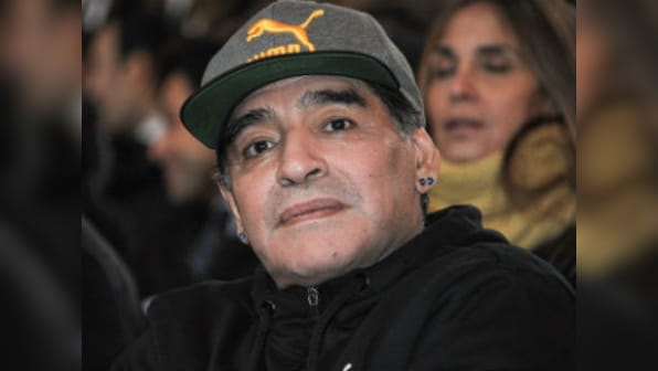 Diego Maradona's new Argentine club Gimnasia y Esgrima make throne for him to sit on pitch-side at games