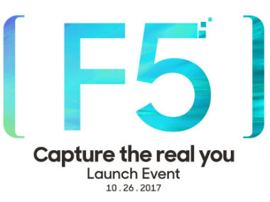 Oppo F5 set to launch on 26 October; to come with AI recogntion technology for selfies Oppo F5 set to launch on 26 October; to come with AI recogntion technology for selfies