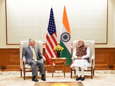 H-1B visa, Pakistan dominate Rex Tillerson and Sushma Swaraj's talks; India, US agree to strengthen bilateral ties H-1B visa, Pakistan dominate Rex Tillerson and Sushma Swaraj's talks; India, US agree to strengthen bilateral ties