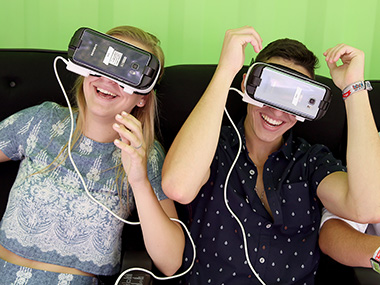 Researchers develop technology that allows users to smile for interactions with a VR environment Researchers develop technology that allows users to smile for interactions with a VR environment