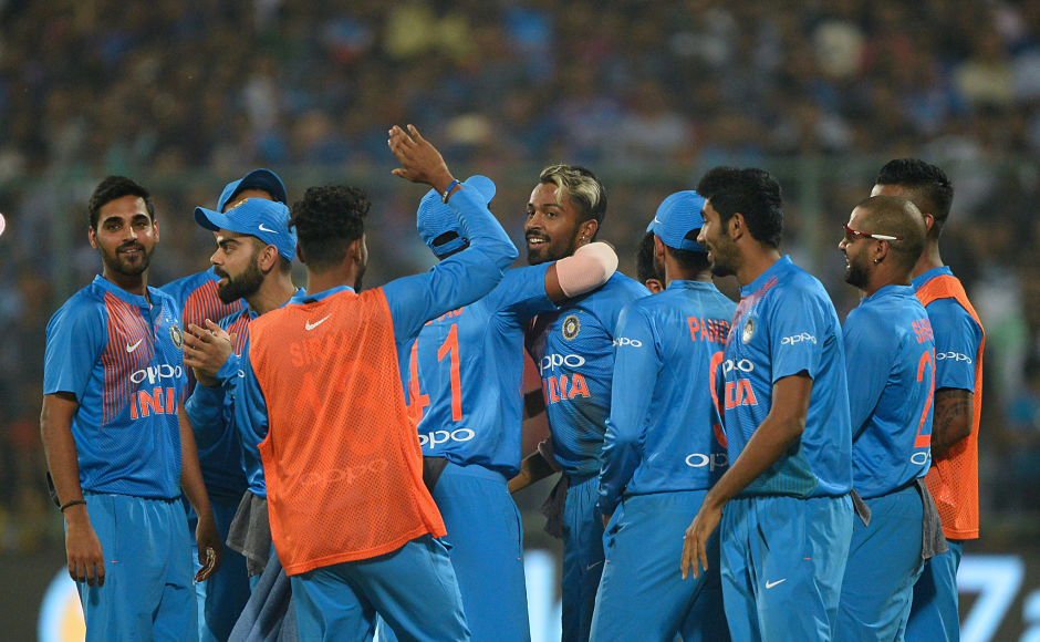The Kiwis were off to a bad start as they lost openers Martin Guptill and Colin Munro within the first three overs. Kane Williamson tried to curb the damage but Hardik Pandya got the wicket of the Kiwi captain in the 9th over. AFP The Kiwis were off to a bad start as they lost openers Martin Guptill and Colin Munro within the first three overs. Kane Williamson tried to curb the damage but Hardik Pandya got the wicket of the Kiwi captain in the 9th over. AFP