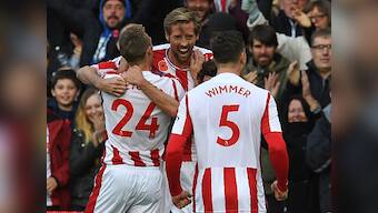 Premier League: Peter Crouch comes off the bench to earn a point for Stoke City against Leicester