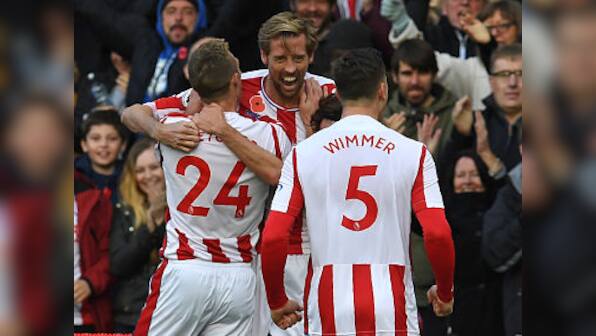 Premier League: Peter Crouch comes off the bench to earn a point for Stoke City against Leicester
