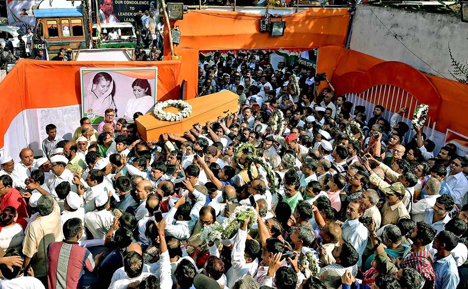 Veteran Congress leader and former Union Minister for Information and Broadcasting Priya Ranjan Dasmunsi passed away at 72 on Monday. The mortal remains of Dasmunsi being brought at Congress office Bidhan Bhawan for last respects, in Kolkata on Tuesday. PTI Veteran Congress leader and former Union Minister for Information and Broadcasting Priya Ranjan Dasmunsi passed away at 72 on Monday. The mortal remains of Dasmunsi being brought at Congress office Bidhan Bhawan for last respects, in Kolkata on Tuesday. PTI