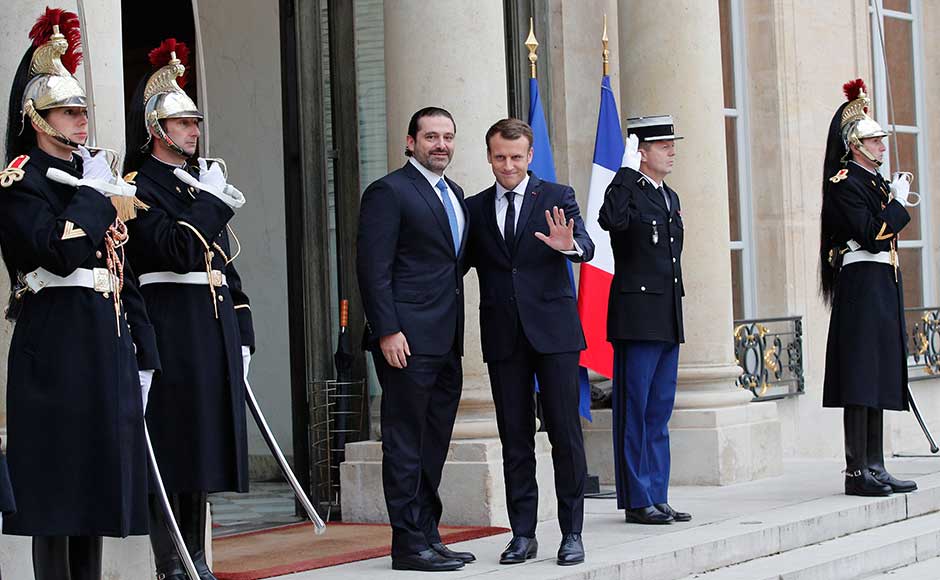On 4 November, Hariri announces his shock resignation while in Saudi Arabia, citing Iran's On 4 November, Hariri announces his shock resignation while in Saudi Arabia, citing Iran's