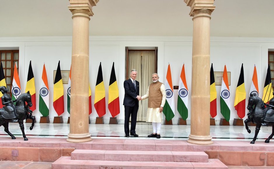 India is Belgium's second largest export destination and third largest trade partner outside EU, according to official data. Royal couples visit India is a move to strengthen between the two nations. Twitter@narendramodi India is Belgium's second largest export destination and third largest trade partner outside EU, according to official data. Royal couples visit India is a move to strengthen between the two nations. Twitter@narendramodi