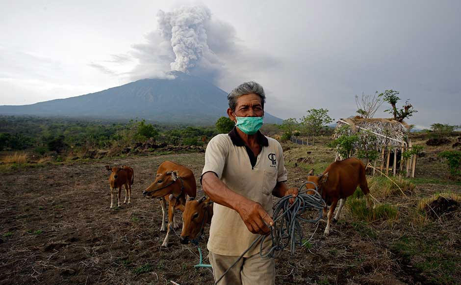 Some villagers who fled in September, when the alert was last raised to the highest level, have gone home despite government warnings. On Monday, authorities said 1,00,000 residents living near the volcano had been ordered to get out of an 8-10 km exclusion zone, warning a larger eruption was Some villagers who fled in September, when the alert was last raised to the highest level, have gone home despite government warnings. On Monday, authorities said 1,00,000 residents living near the volcano had been ordered to get out of an 8-10 km exclusion zone, warning a larger eruption was