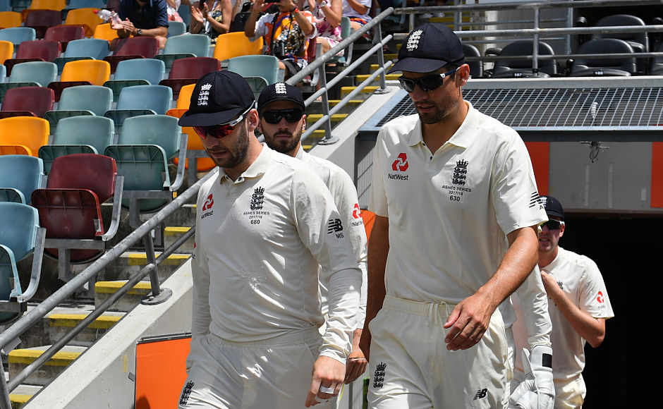 The fate of the match was decided at the end of fourth day's play with the Aussies requiring only 56 runs to their overnight total of 114 on Day 5 with all 10 wickets intact. AFP The fate of the match was decided at the end of fourth day's play with the Aussies requiring only 56 runs to their overnight total of 114 on Day 5 with all 10 wickets intact. AFP