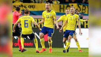 FIFA World Cup 2018 qualifiers: Italy on brink of elimination after Sweden clinch win in play-off's first leg