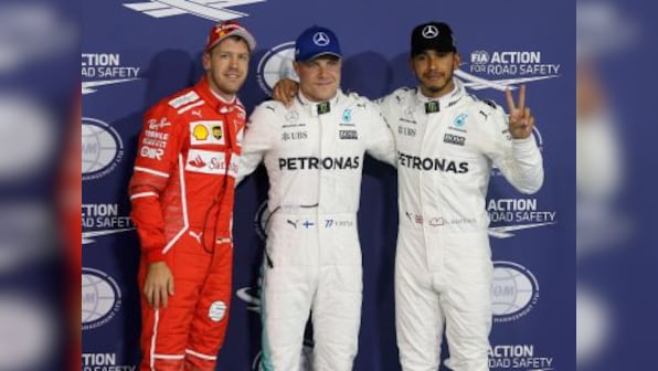 Abu Dhabi Grand Prix: Valtteri Bottas outpaces Mercedes teammate Lewis Hamilton to clinch pole position