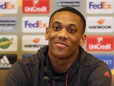 Football Soccer - Manchester United Press Conference - Saint-Etienne, France - 21/2/17 Manchester United's Anthony Martial during the press conference Reuters / Robert Pratta Livepic - 14755144