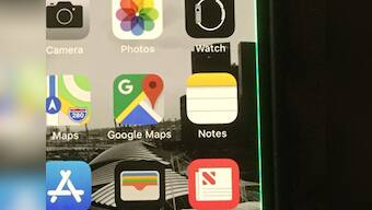 Some Apple iPhone X OLED displays are showing a persistent green line on one edge, cause unknown