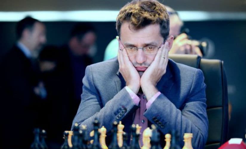 Levon Aronian in action. FIDE