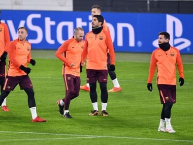 Barcelona need just a point to advance to the Round of 16 as winners of their group. AP