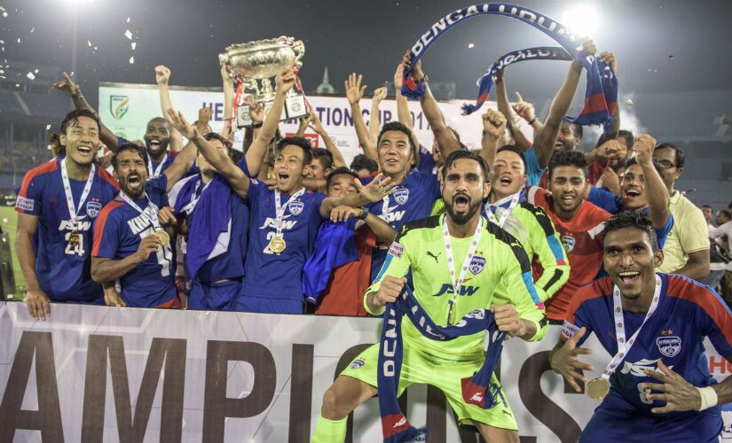 File image of Bengaluru FC players. Twitter: @bengalurufc