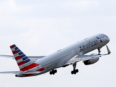 An American Airlines Boeing 757 aircraft takes off. Image: Reuters