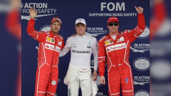 Brazilian Grand Prix: Valtteri Bottas secures third career pole position as Lewis Hamilton crashes out