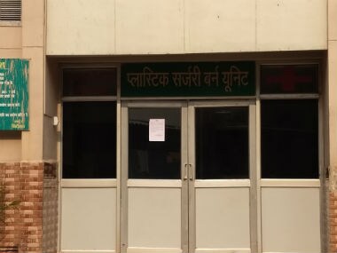 The burn unit of the civil hospital. Image courtesy: Saurabh Sharma