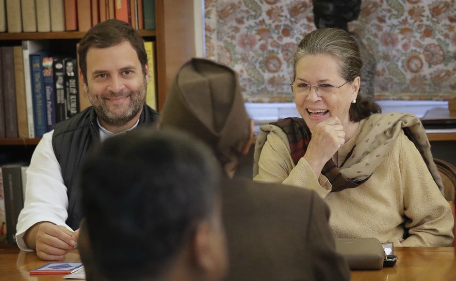 The meeting, chaired by Congress president Sonia Gandhi and held at her 10 Janpath residence, passed a resolution on Monday to make Rahul Gandhi Congress chief after due internal election. AP The meeting, chaired by Congress president Sonia Gandhi and held at her 10 Janpath residence, passed a resolution on Monday to make Rahul Gandhi Congress chief after due internal election. AP