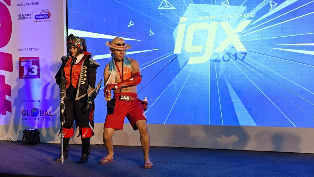 Cosplayers of characters from popular Blizzard title Overwatch at IGX 2017. Image: tech2/Rehan Hooda