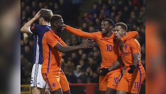 International friendlies: Memphis Depay helps Netherlands eke out victory over experimental Scotland