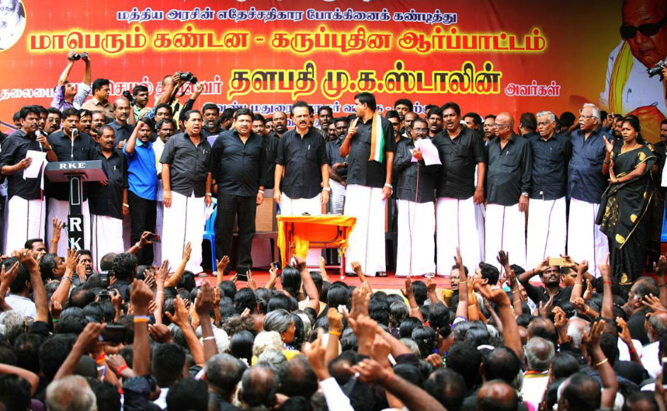 Stalin said that it was a day that brought people on to the streets. We lost the freedom we gained at midnight on another midnight, due to demonetisation, he added. Twitter/@mkstalin Stalin said that it was a day that brought people on to the streets. We lost the freedom we gained at midnight on another midnight, due to demonetisation, he added. Twitter/@mkstalin