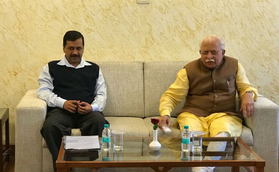 Speaking about the meeting, Kejriwal said that his meeting with Khattar indicated that collective leadership is needed to tackle the issue of air pollution. Twitter @AamAadmiParty Speaking about the meeting, Kejriwal said that his meeting with Khattar indicated that collective leadership is needed to tackle the issue of air pollution. Twitter @AamAadmiParty