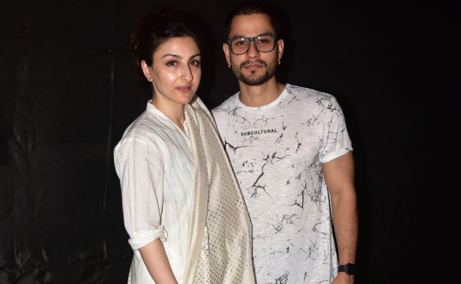 Soha Ali Khan and her husband Kunal Khemu were spotted at the screening. Soha Ali Khan said the film was "gripping, entertaining and revealing."