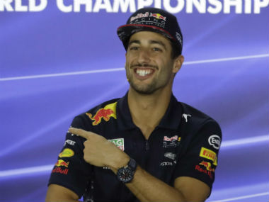Singapore Grand Prix: Red Bull's Daniel Ricciardo posts fastest time in first practice; teammate Max Verstappen second Singapore Grand Prix: Red Bull's Daniel Ricciardo posts fastest time in first practice; teammate Max Verstappen second