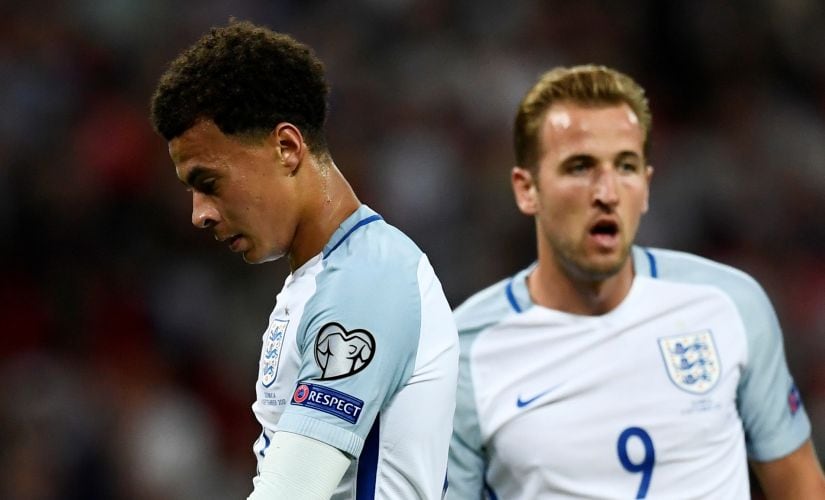 Dele Alli (L) and Harry Kane (R) haven't been able to reproduce their Tottenham Hostpur performances with England. Reuters