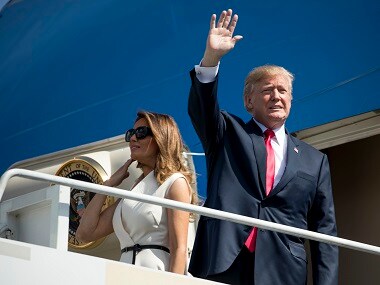 File image of US president Donald Trump and First Lady Melania Trump. AP