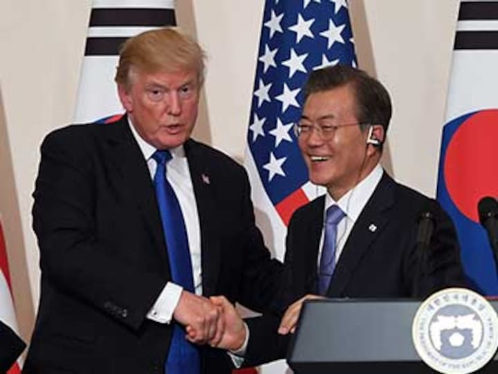 Donald Trump strikes conciliatory note with North Korea, urges Pyongyang to 'make a deal' to end nuclear standoff