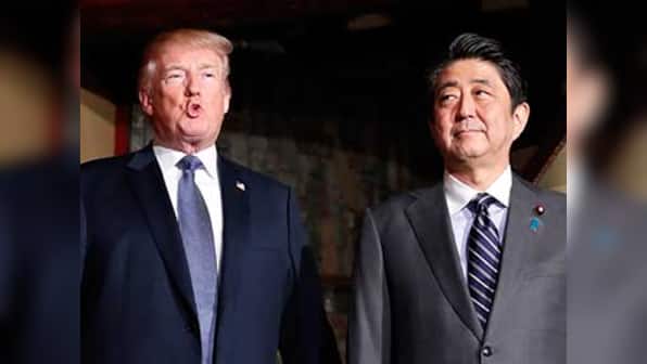 Ahead of high-stakes diplomacy around North Korea, Donald Trump and Shinzo Abe strengthen bonds