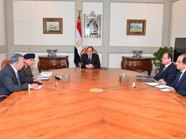 Egypt army, air force launch offensive against militants after mosque attack in North Sinai kills 235