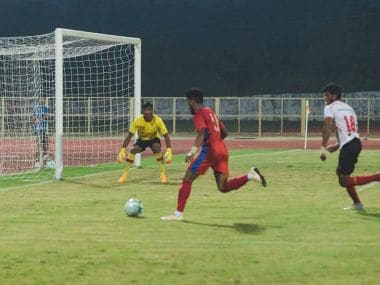 FC Goa and East Bengal in action during the pre-season friendly game. Twitter/@FCGoaOfficial